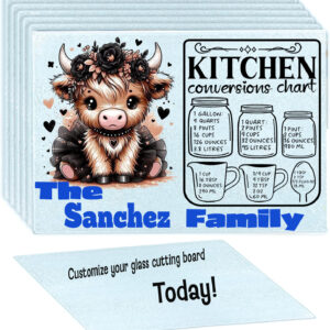 15x11 Personalized Glass Cutting Board